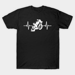 Sport Motorcycle Heartbeat T-Shirt